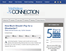 Tablet Screenshot of mywritersconnection.com